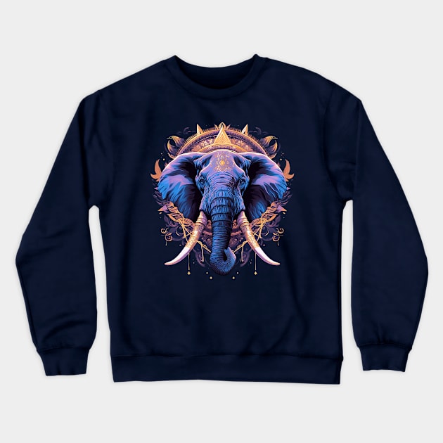 elephant Crewneck Sweatshirt by StevenBag